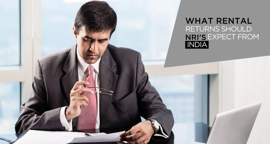 What kind of rental returns can NRIs expect from India?